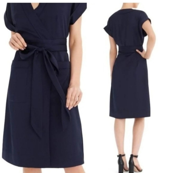 NWT J.Crew Wrap Dress. Size S. Style J6919 - Picture 1 of 6